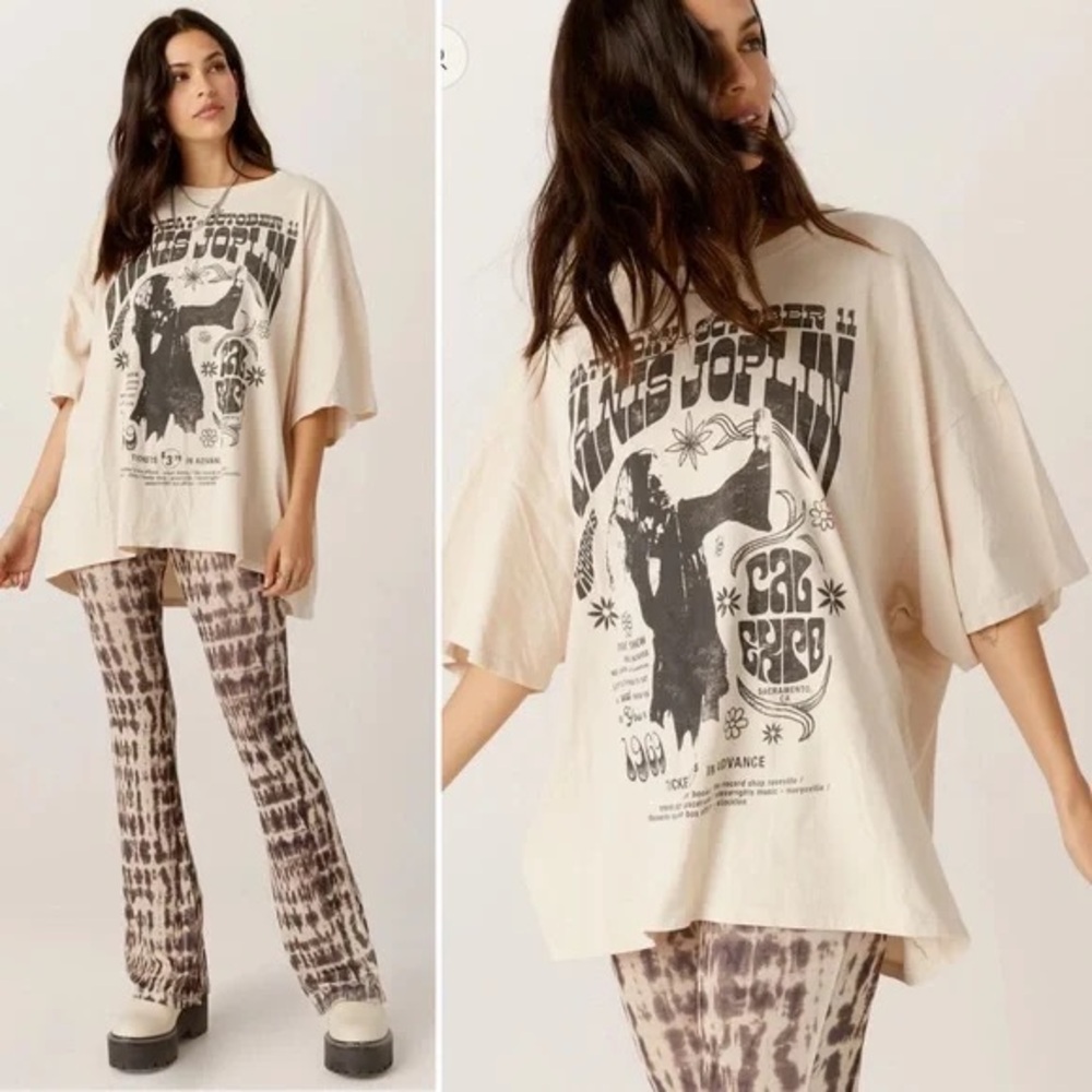Free People x Daydreamer Janis Joplin Poster Tee